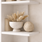 Bookcase SASO White Melamine 37X141X24 CM