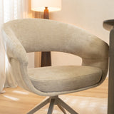 Eetkamerstoel Suzie draaibaar velvet beige