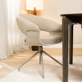 Eetkamerstoel Suzie draaibaar velvet beige
