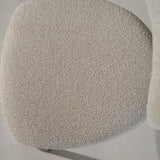 Eetkamerstoelen-Japandi Eetkamerstoel Miyo Bouclé Zandkleur - Walnootlook Frame-Dimehouse