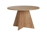 Eettafels - Eetkamertafel rond Eiken melamine - 120 cm - Mary - Dimehouse