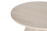 Dining room table round travertine - 120 cm - Mary