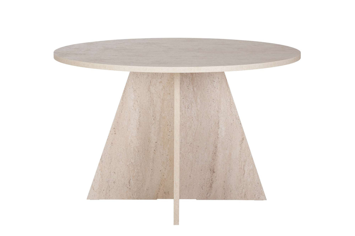 Dining room table round travertine - 120 cm - Mary