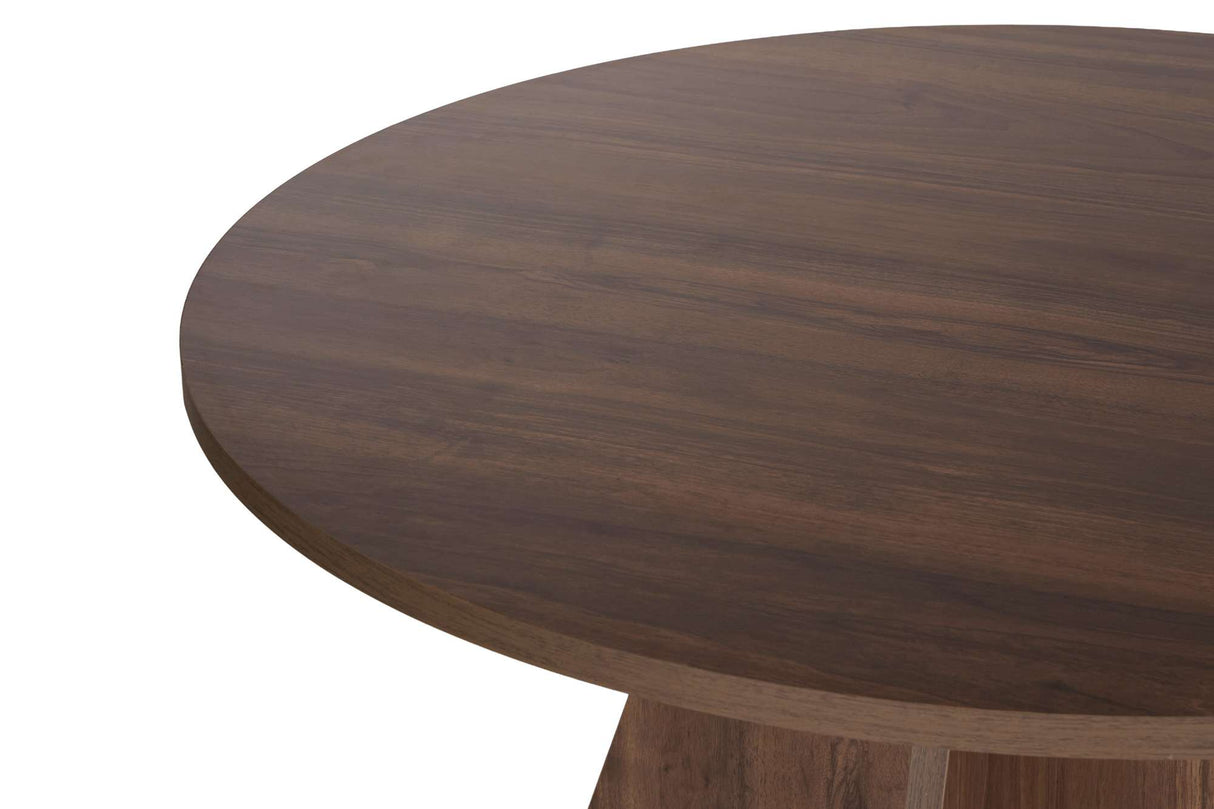 Dining room table round Walnut - 120 cm - Mary