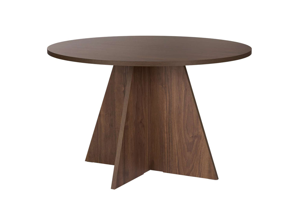 Dining room table round Walnut - 120 cm - Mary
