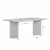 Eettafels - Eettafel Eiken Melamine rechthoekig 180x89,5x75 cm - Linova - Dimehouse