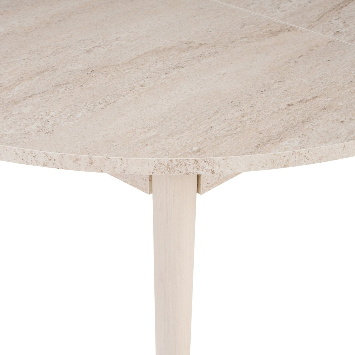 Eettafels - Eettafel travertin melamine uitschuifbaar 100 - 130 cm - Vienna - Dimehouse
