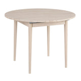 Eettafels - Eettafel travertin melamine uitschuifbaar 100 - 130 cm - Vienna - Dimehouse