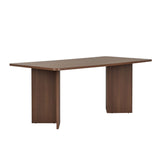 Eettafels - Eettafel Walnoot Melamine rechthoekig 180x89,5x75 cm - Linova - Dimehouse
