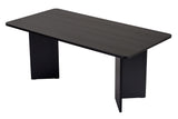 Eettafels - Eettafel Zwart Melamine rechthoekig 180x89,5x75 cm - Linova - Dimehouse