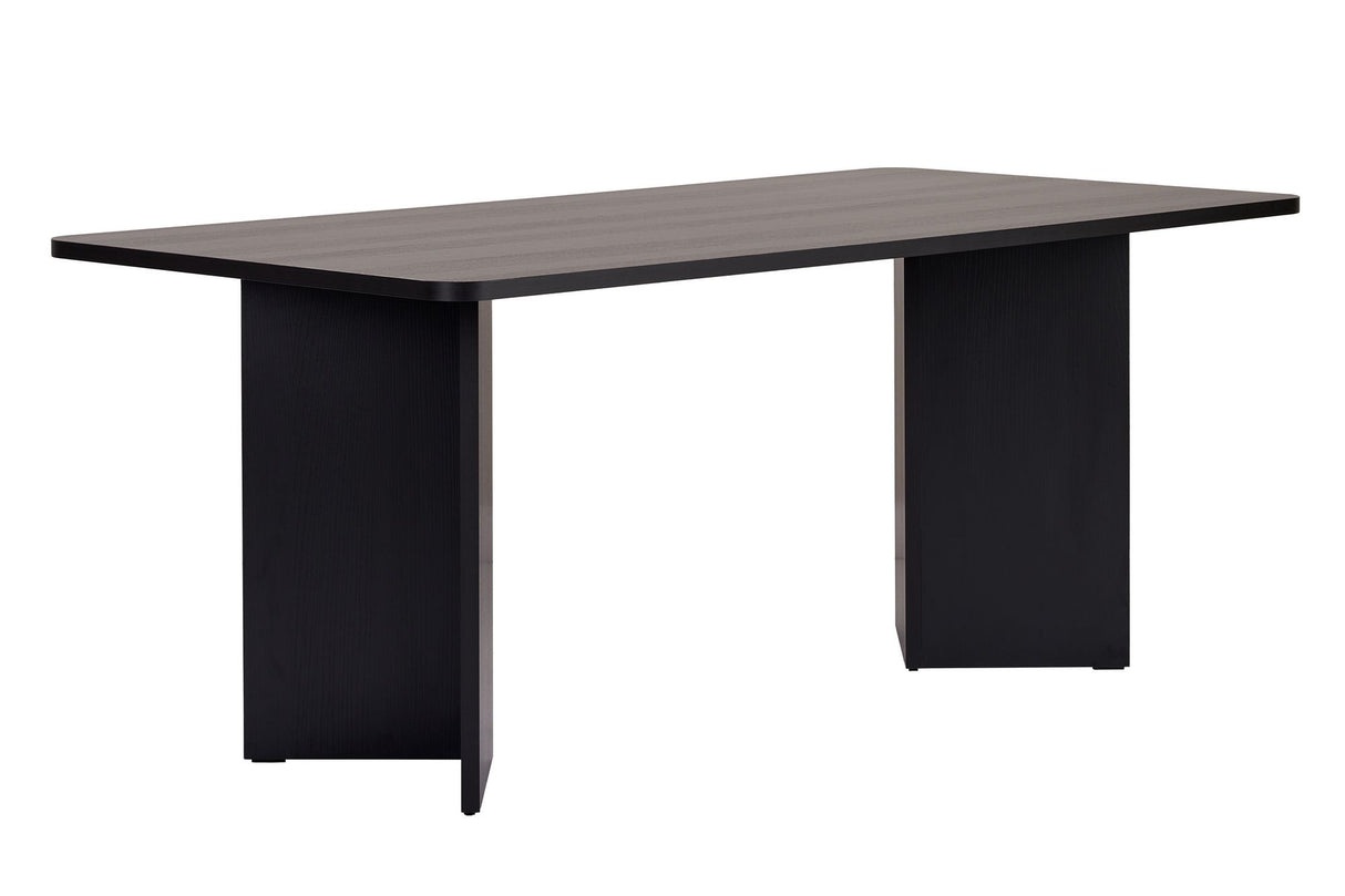 Eettafels - Eettafel Zwart Melamine rechthoekig 180x89,5x75 cm - Linova - Dimehouse