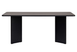 Eettafels - Eettafel Zwart Melamine rechthoekig 180x89,5x75 cm - Linova - Dimehouse