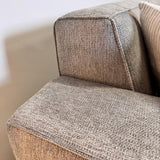 Gray chenille corner sofa upholstered Ravi – Left 