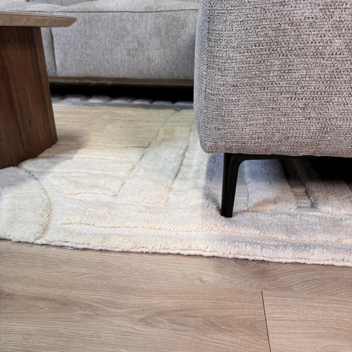 Ravi Corner Sofa Taupe Right