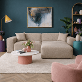 Corner sofa Wayne Chenille Taupe 260cm - Left & Right Mountable