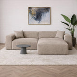 Corner sofa Wayne Chenille Taupe 260cm - Left & Right Mountable