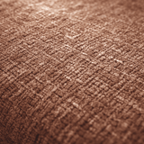 Corner sofa with chaise longue in copper chenille fabric Shane – left