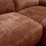 Corner sofa copper chenille fabric - 292x169 cm - Shane - right