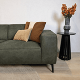 Industrial corner sofa cognac eco-leather Brisbane - left 