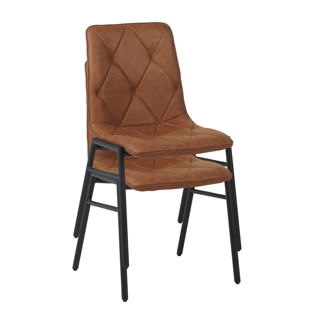 Noan Dining Chair Microfiber Cognac