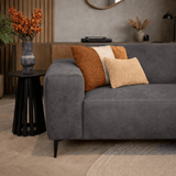 Industrial corner sofa anthracite eco-leather Brisbane - right 