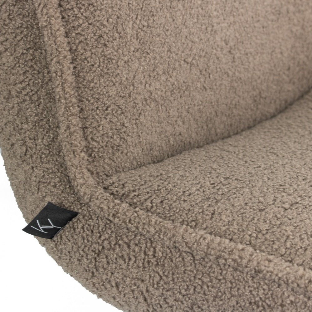 Marijn Swivel Armchair Teddy Taupe