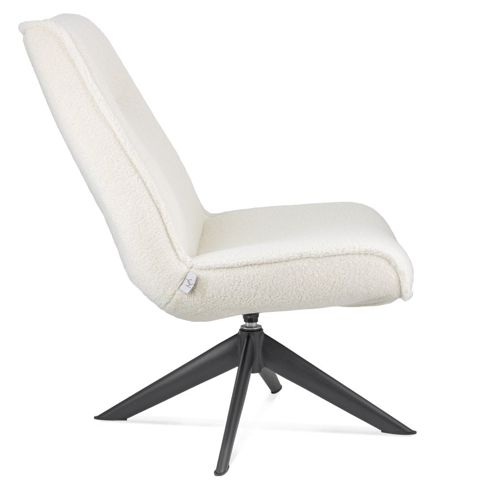 Draaibare fauteuil Marijn teddy naturel