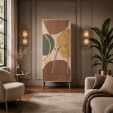 Kledingkasten - Kledingkast City Gardrop Multicolor Melamine 80x190x45 cm - Dimehouse