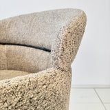 Dining room chair Bouclé Beige - Japandi - round shapes - Lola