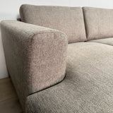Modern U-Shape Corner Sofa Right Taupe Fabric Aniko 310x197x78 cm 