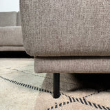 Modern U-Shape Corner Sofa Right Taupe Fabric Aniko 310x197x78 cm 