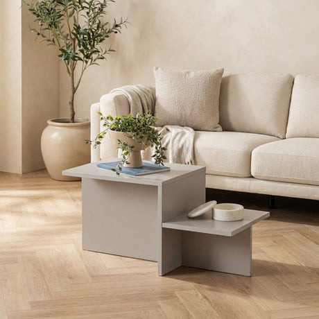 Gray Melamine Coffee Table Eterna 