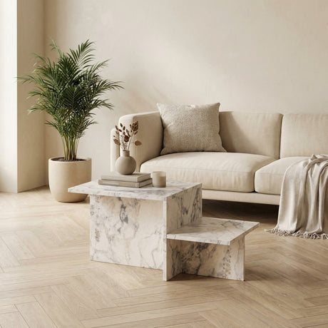 Eterna Marble Look Melamine Coffee Table 