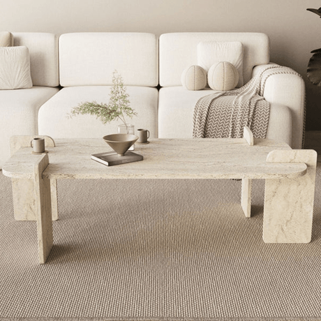 Salontafel Melamine melamine - 120 x 60 cm - ronde hoeken - Lovge