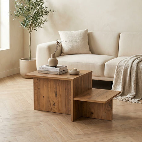 Coffee table Natural Pine Look Melamine Eterna 