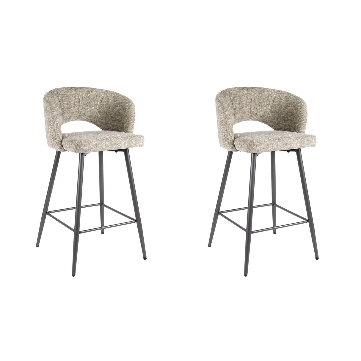 Set of 2 Alba Tissee Cargo Sand Bar Stools 