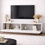 TV furniture merida white melamine 140x38.2x35.5 cm