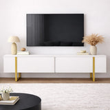 TV Meubels - TV Meubel Wit Melamine Blitz 50x180x29,5 cm - Dimehouse
