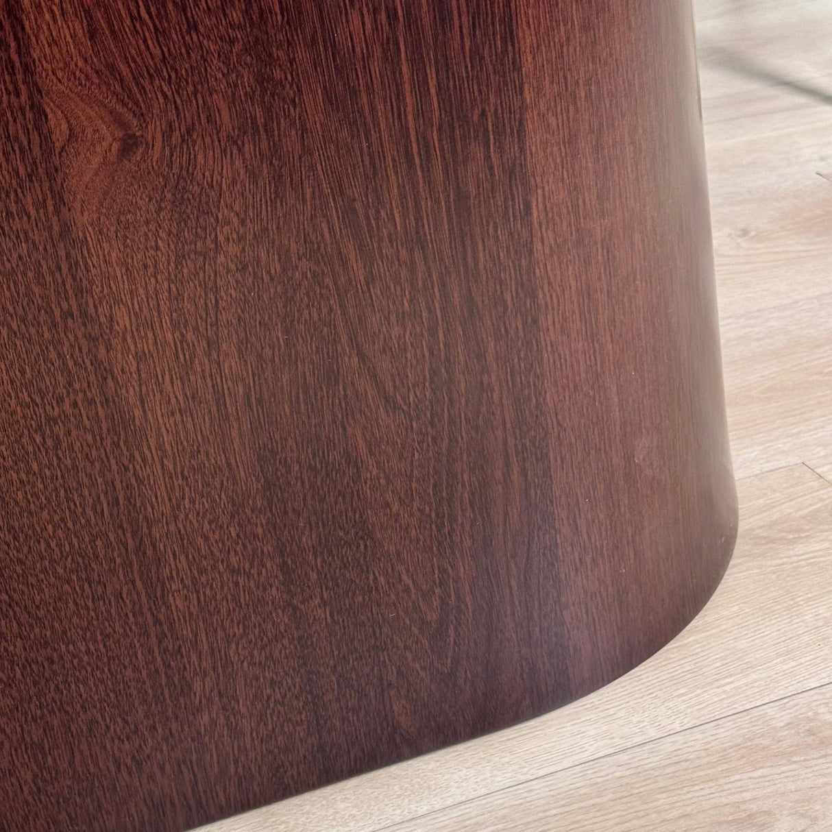 Complete Furniture Set: Lea Dining Table Sintered Stone Marble Look Travertine - Walnut Frame + 4x Lisa Dining Chairs Bouclé Gray 