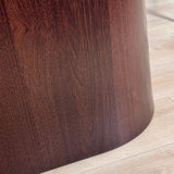 Complete Furniture Set: Lea Dining Table Sintered Stone Marble Look Travertine - Walnut Frame + 4x Lisa Dining Chairs Bouclé Gray 