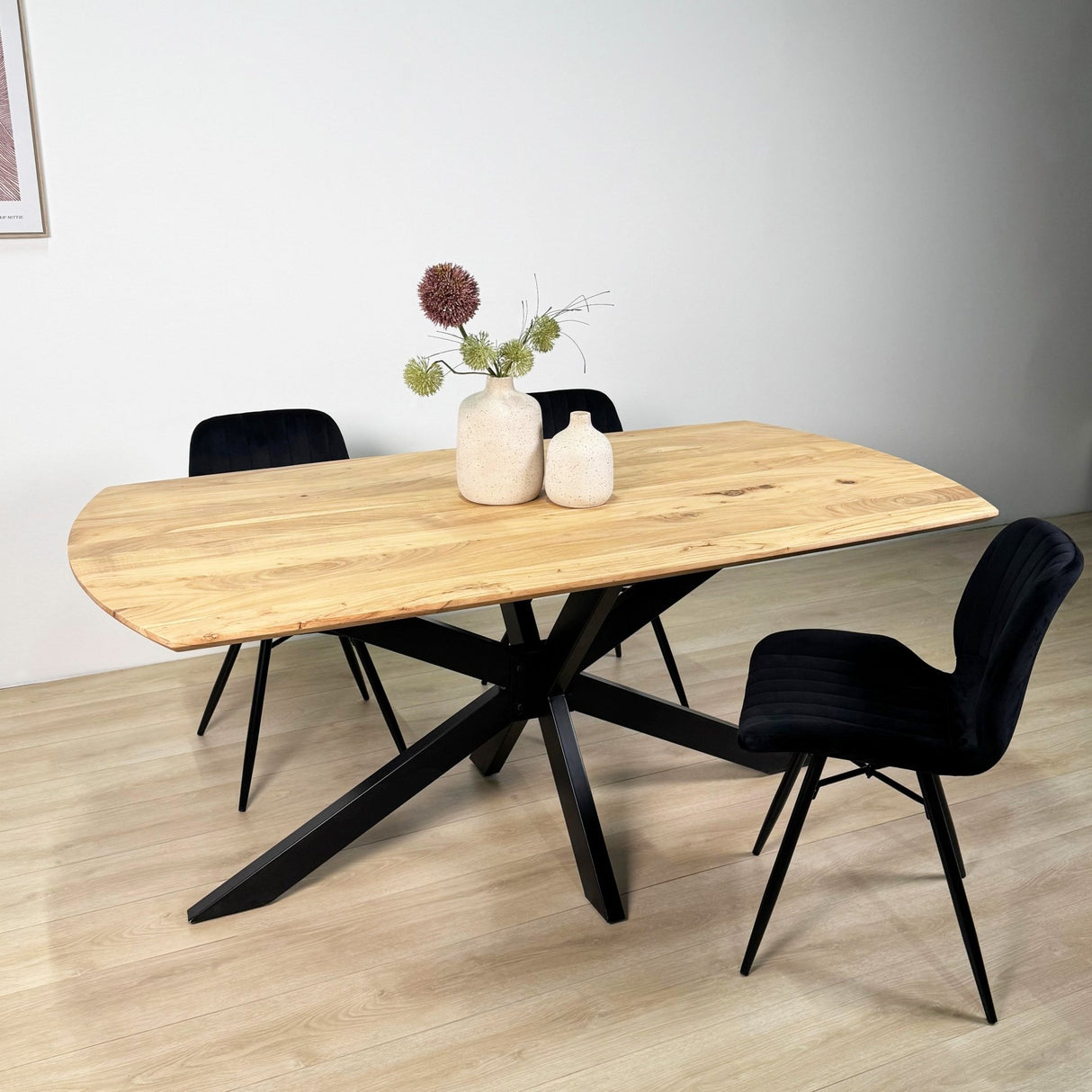 Eettafels - Uitschuifbare Eettafel Mack Deens Ovaal Acaciahout 175 - 275x90 cm - Dimehouse