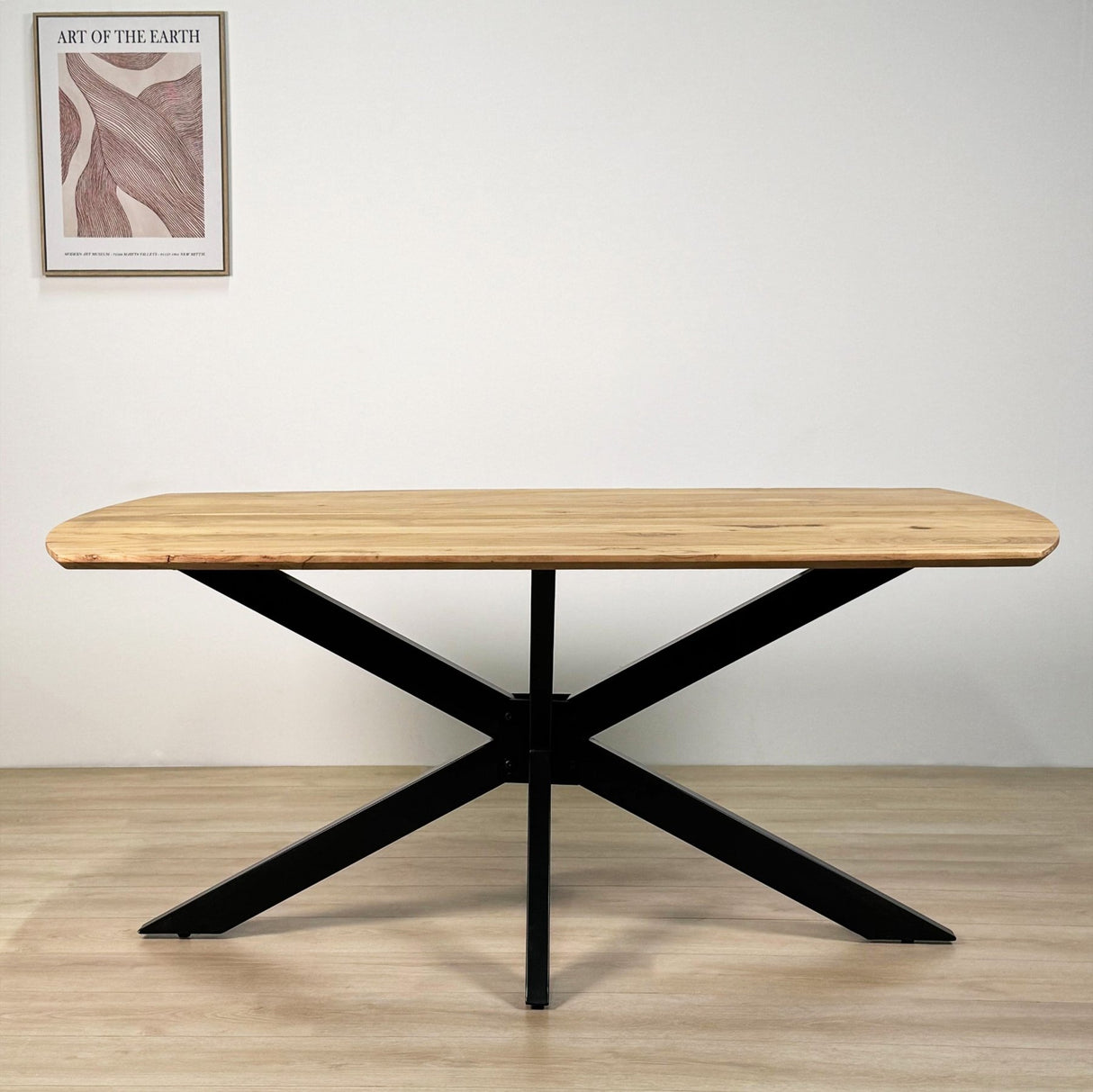 Eettafels - Uitschuifbare Eettafel Mack Deens Ovaal Acaciahout 175 - 275x90 cm - Dimehouse