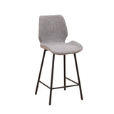 Beau Bar Stool Chenille Light Gray