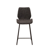 Beau Bar Stool Chenille Black