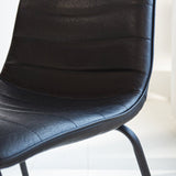 Mark Industrial Dining Chair Black