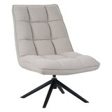 Draaifauteuil Yuki bouclé beige