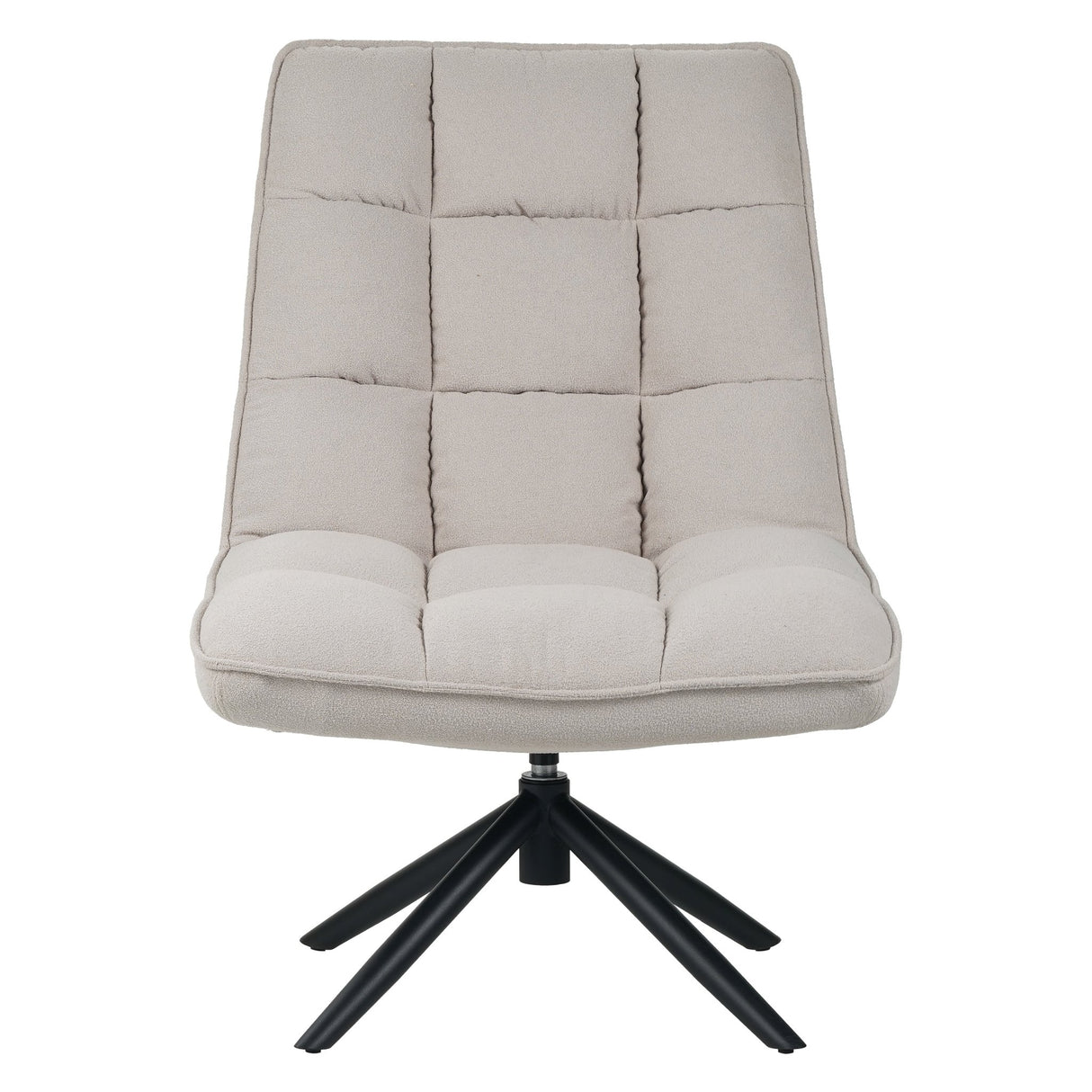 Draaifauteuil Yuki bouclé beige