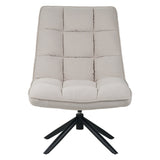 Draaifauteuil Yuki bouclé beige