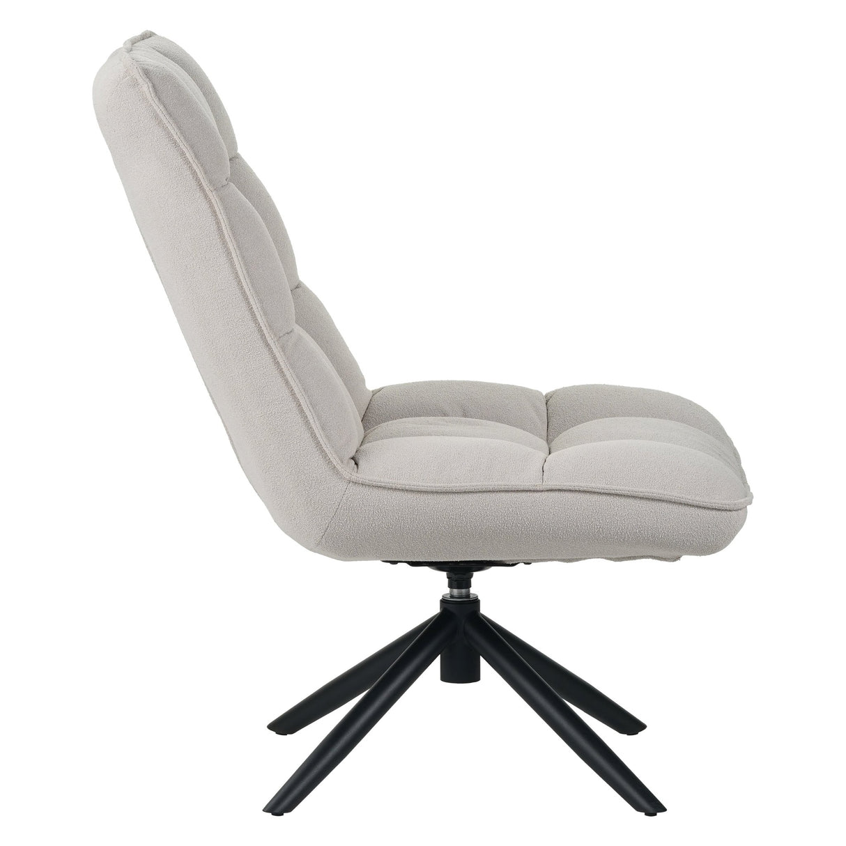 Draaifauteuil Yuki bouclé beige