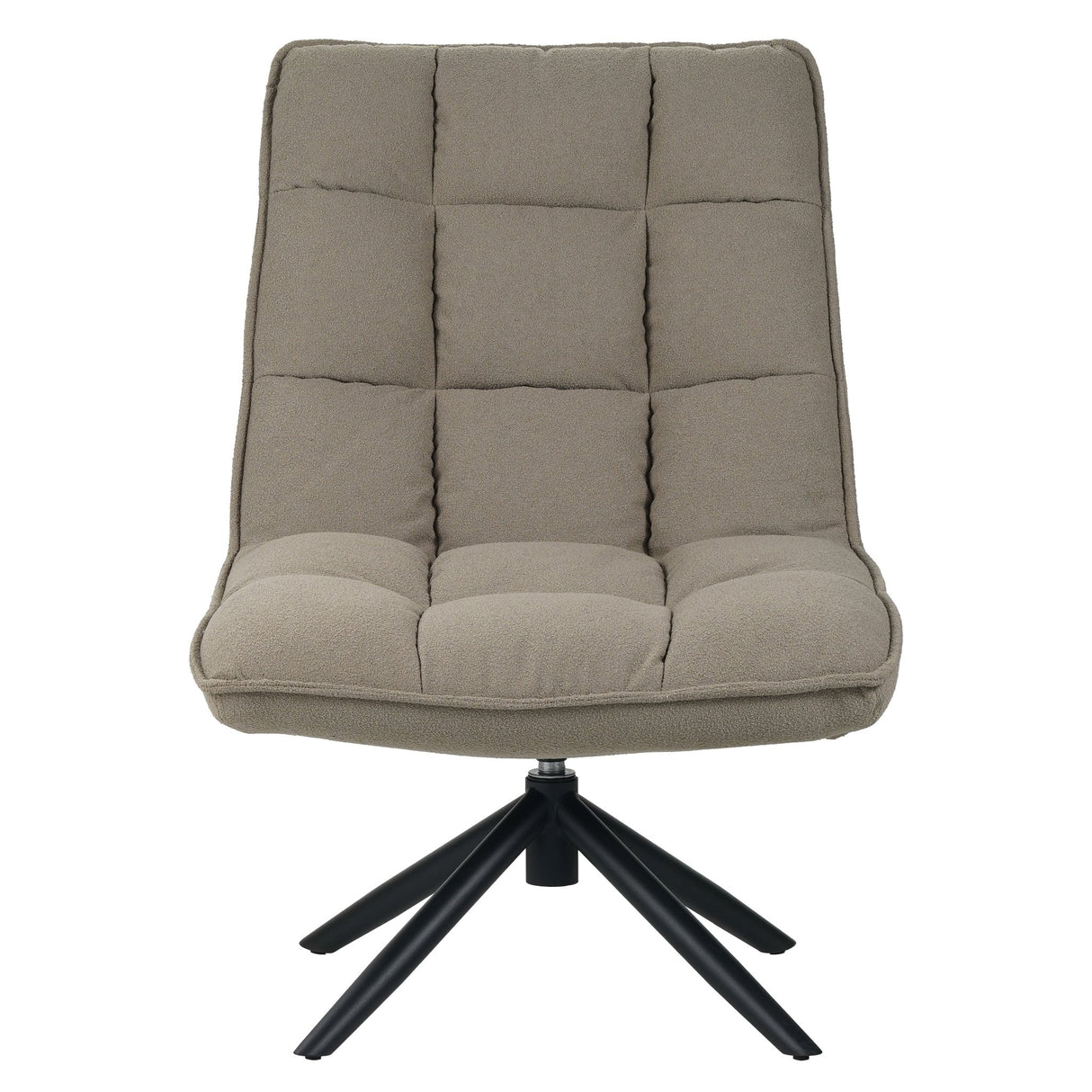 Draaifauteuil Yuki bouclé taupe